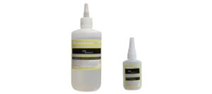 Cyanoacrylate super glue used to bond plastics