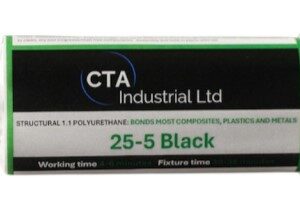 Adhesive for bonding fibre glass. composites and plastic