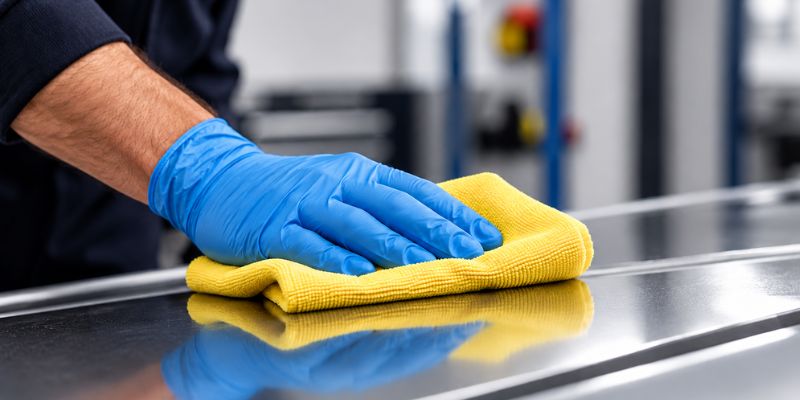 A product for cleaning surfaces before tape and adhesive