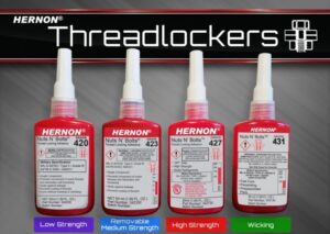 Different strengths of threadlockers / Nuts n Bolts