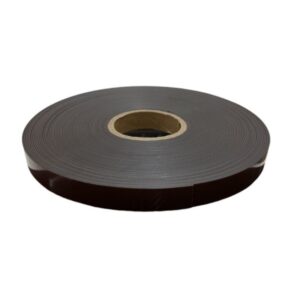 Magnetic tape with solvent acrylic adhesive backing