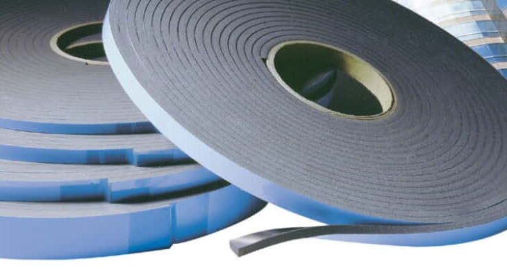 Structural glazing tape used in the onstruction industry