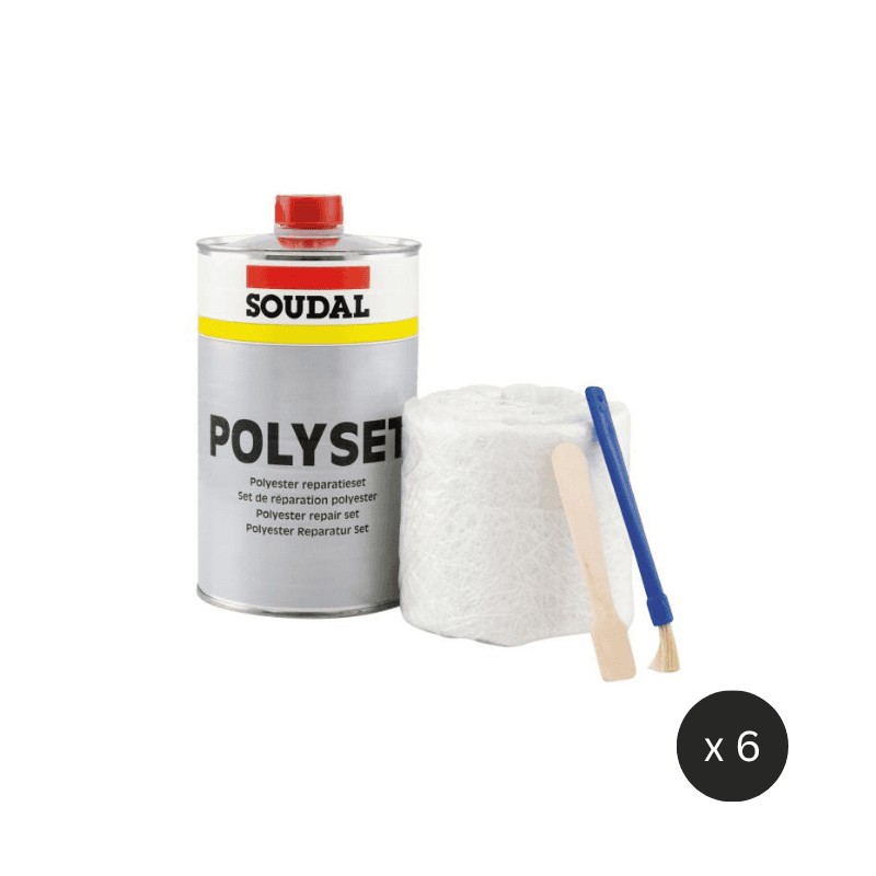 A repair set for automotive metals