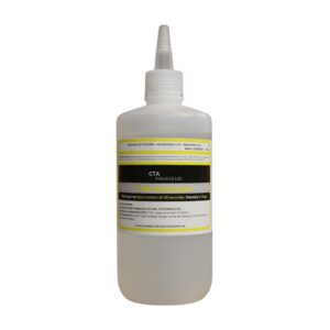 Cyanoacrylate adhesive used for low bloom applications