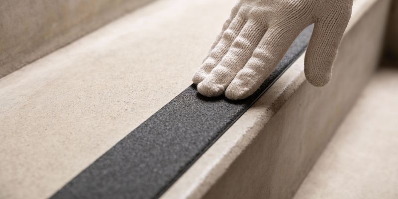 Safety grip tape application